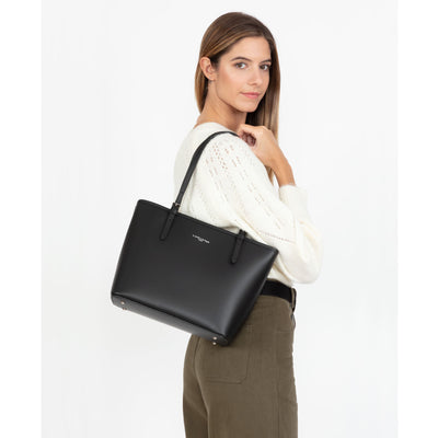 sac cabas épaule - smooth #couleur_noir