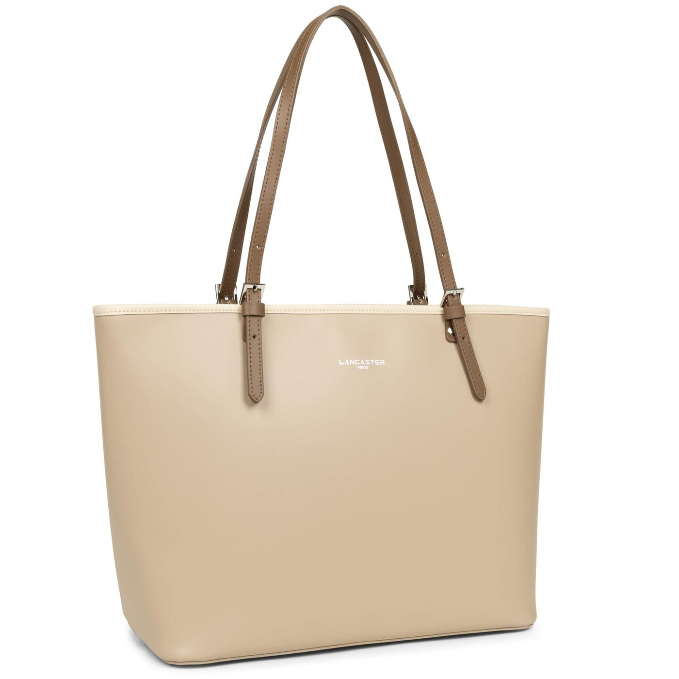 grand sac cabas épaule - smooth #couleur_nude-nude-clair-vison
