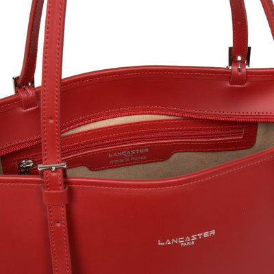 grand sac cabas épaule - smooth #couleur_rouge