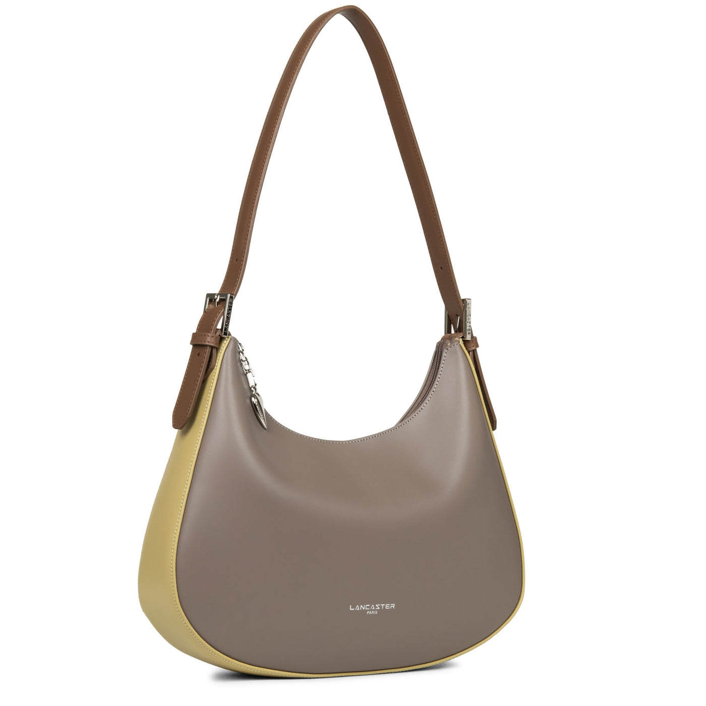sac besace - smooth #couleur_taupe-gingembre-vison