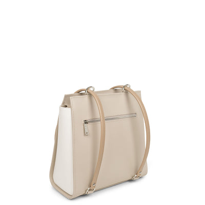 sac à dos multi-fonction - smooth #couleur_galet-ros-cru-nude