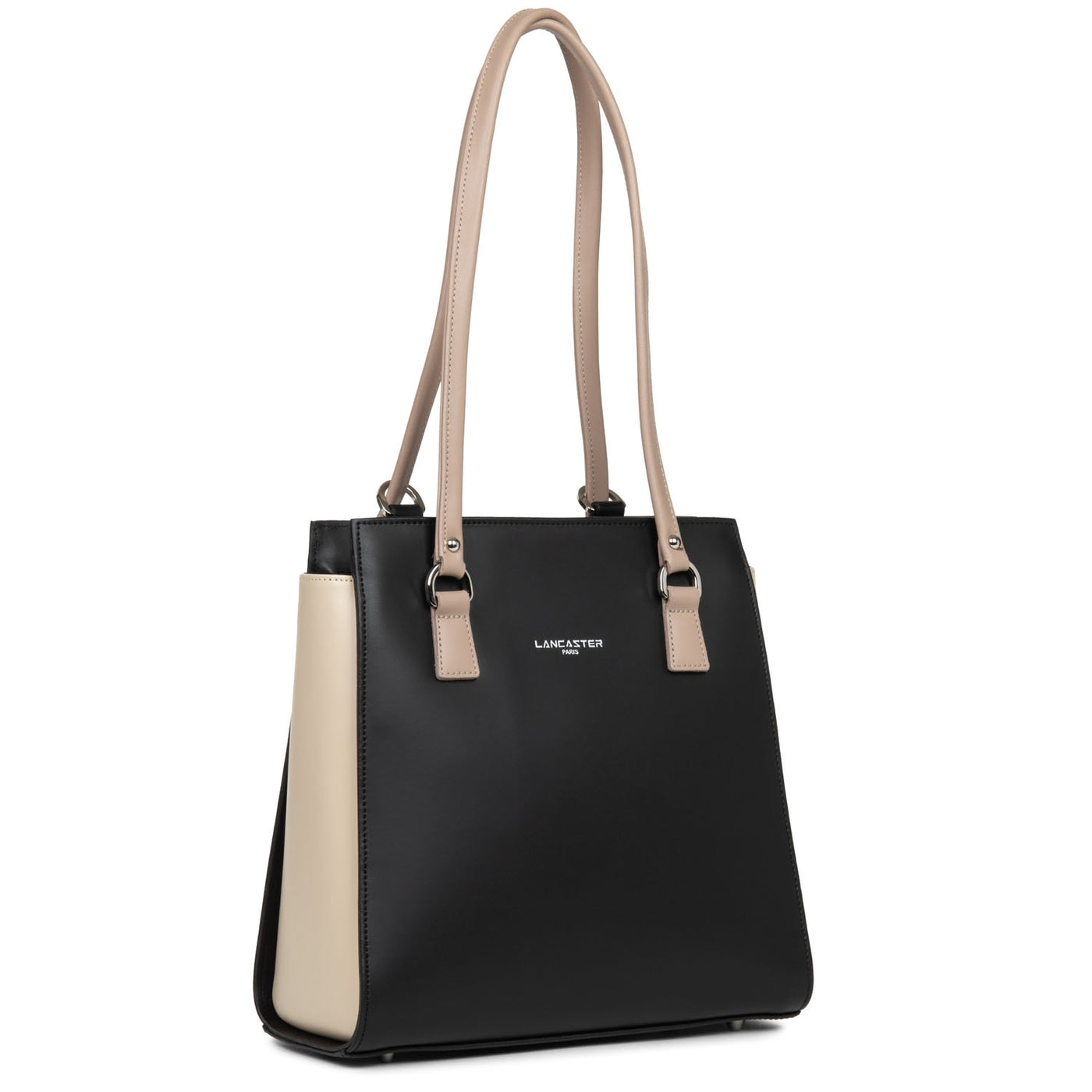 sac à dos multi-fonction - smooth #couleur_noir-nude-clair-nude-fonc