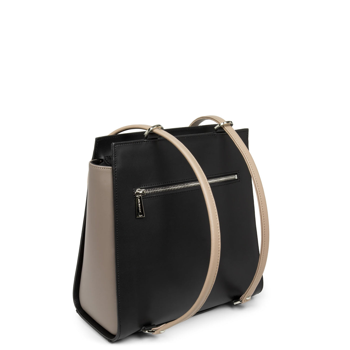sac à dos multi-fonction - smooth #couleur_noir-taupe-nude-fonce