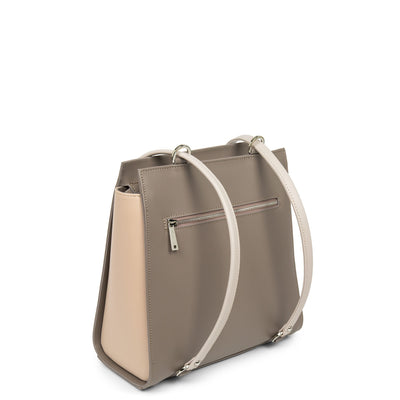 sac à dos multi-fonction - smooth #couleur_taupe-nude-fonce-galet-rose