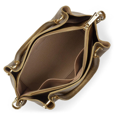 sac à main - foulonné double #couleur_gold-antic-in-naturel