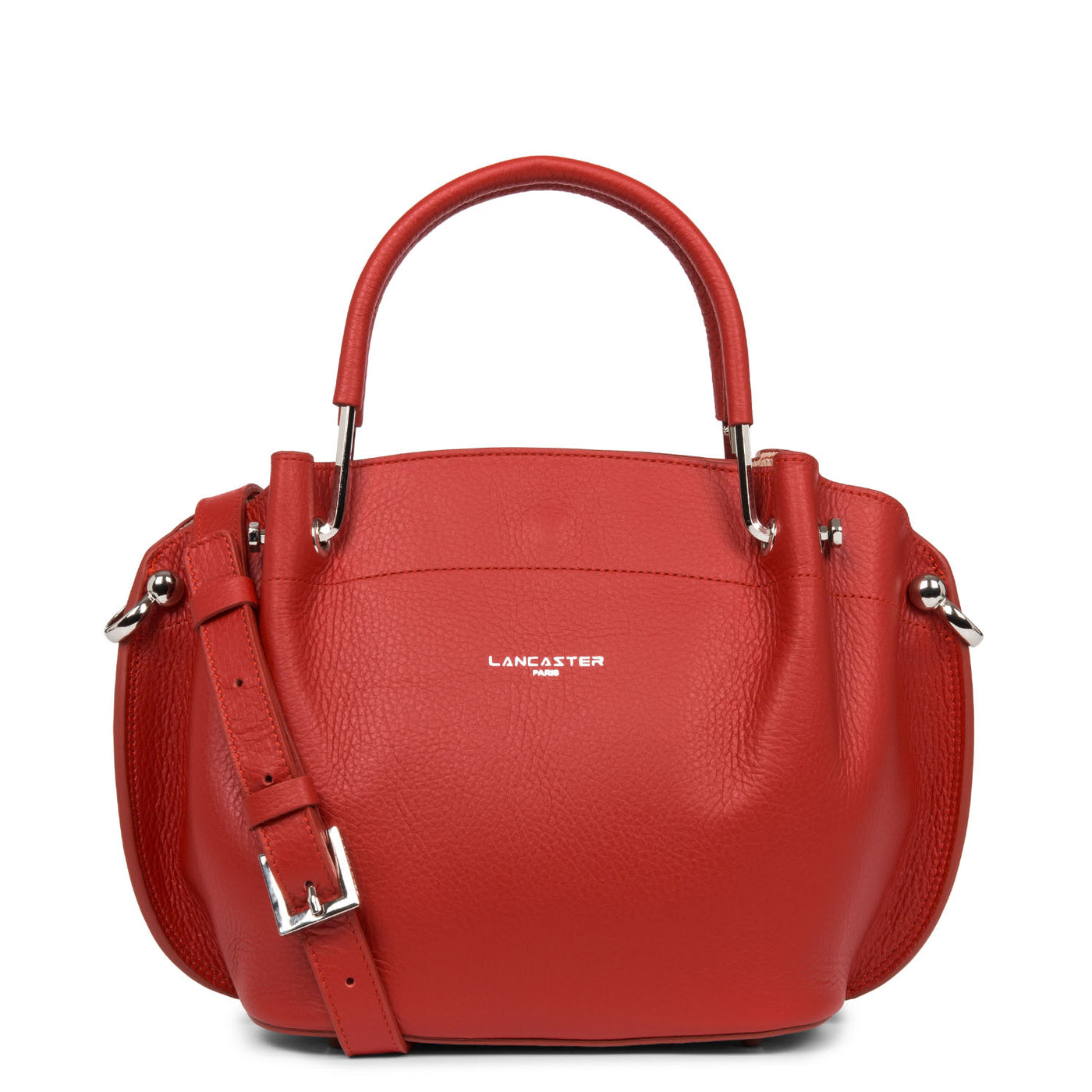 sac à main - foulonné double #couleur_rouge-in-poudre