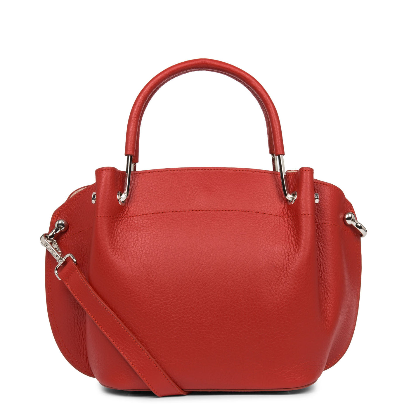 sac à main - foulonné double #couleur_rouge-in-poudre