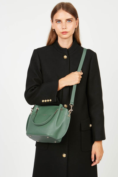sac à main - foulonné double #couleur_vert-fort-in-or
