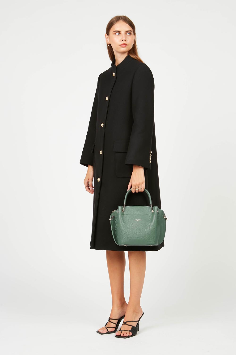 sac à main - foulonné double #couleur_vert-fort-in-or