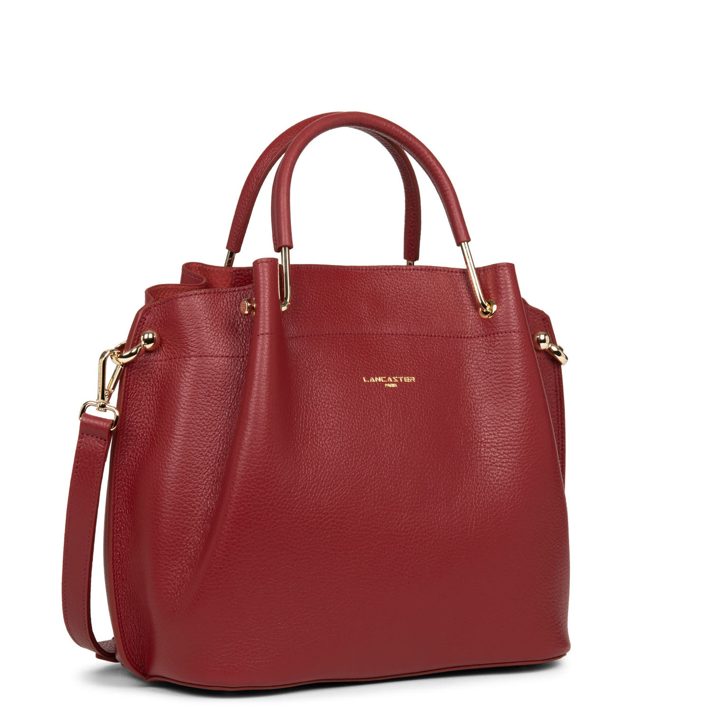 grand sac à main - foulonné double #couleur_carmin-in-blush