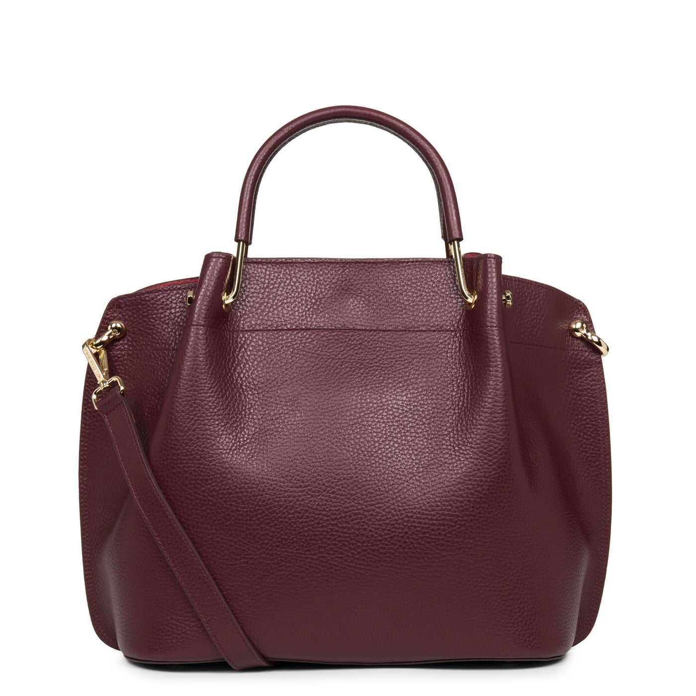 grand sac à main - foulonné double #couleur_pourpre-in-fuxia
