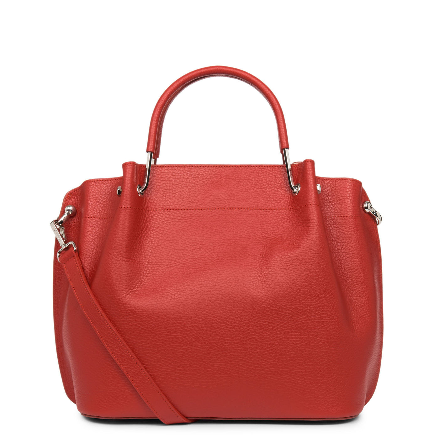 grand sac à main - foulonné double #couleur_rouge-in-poudre