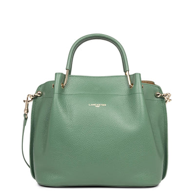 grand sac à main - foulonné double #couleur_vert-fort-in-or