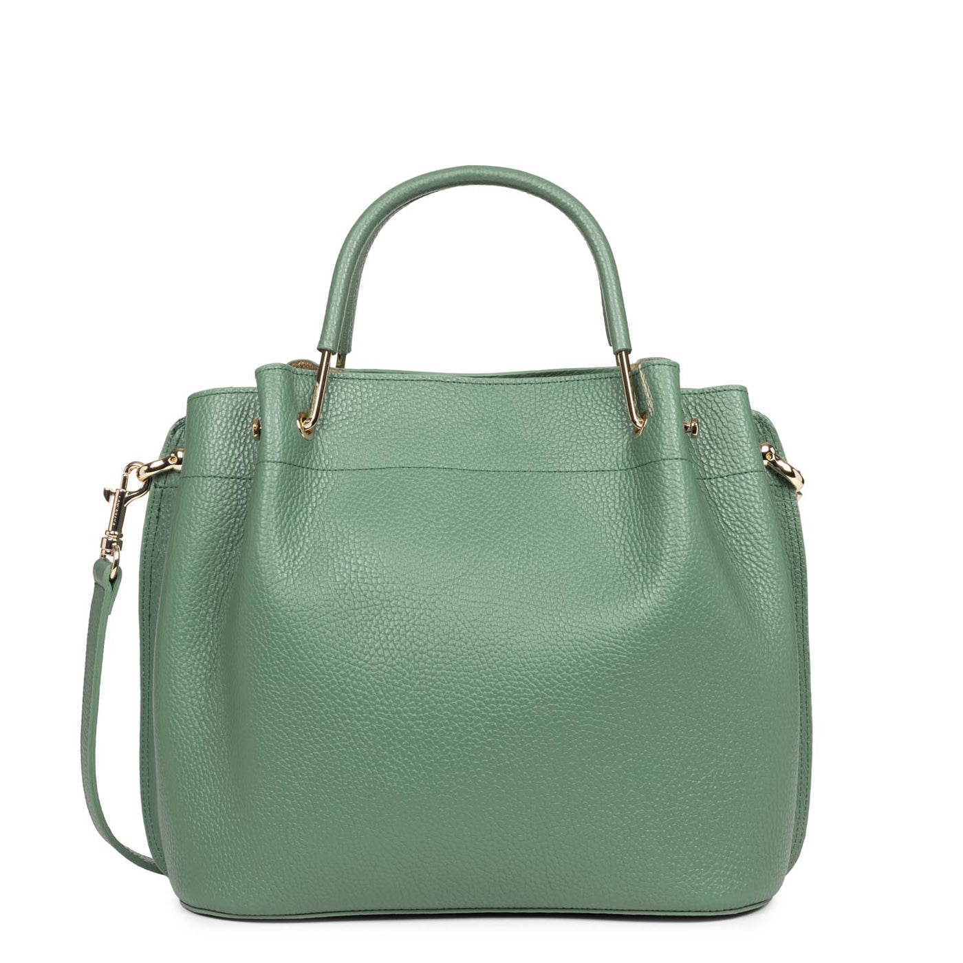 grand sac à main - foulonné double #couleur_vert-fort-in-or