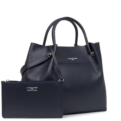 Lancaster Foulonne Double Grand Sac A Main Louisa 470-19 Noir In Na