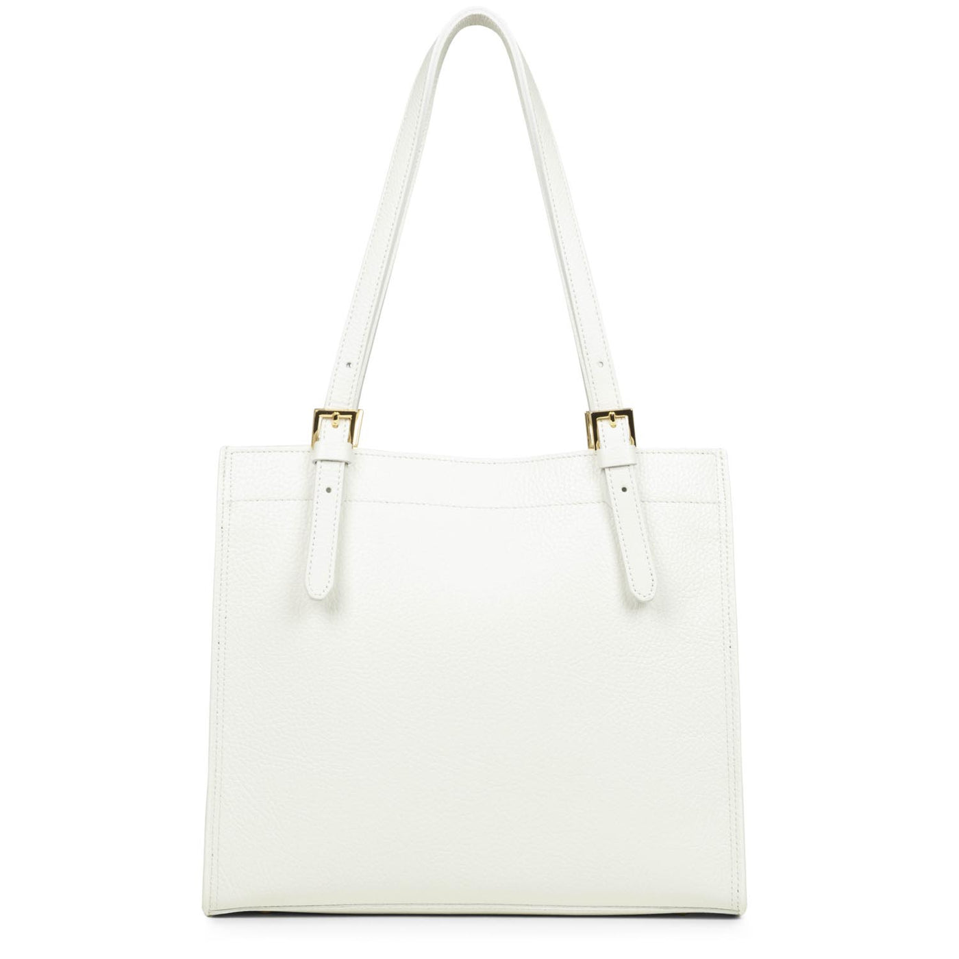 sac cabas épaule - foulonné double #couleur_blanc-cass-in-nude