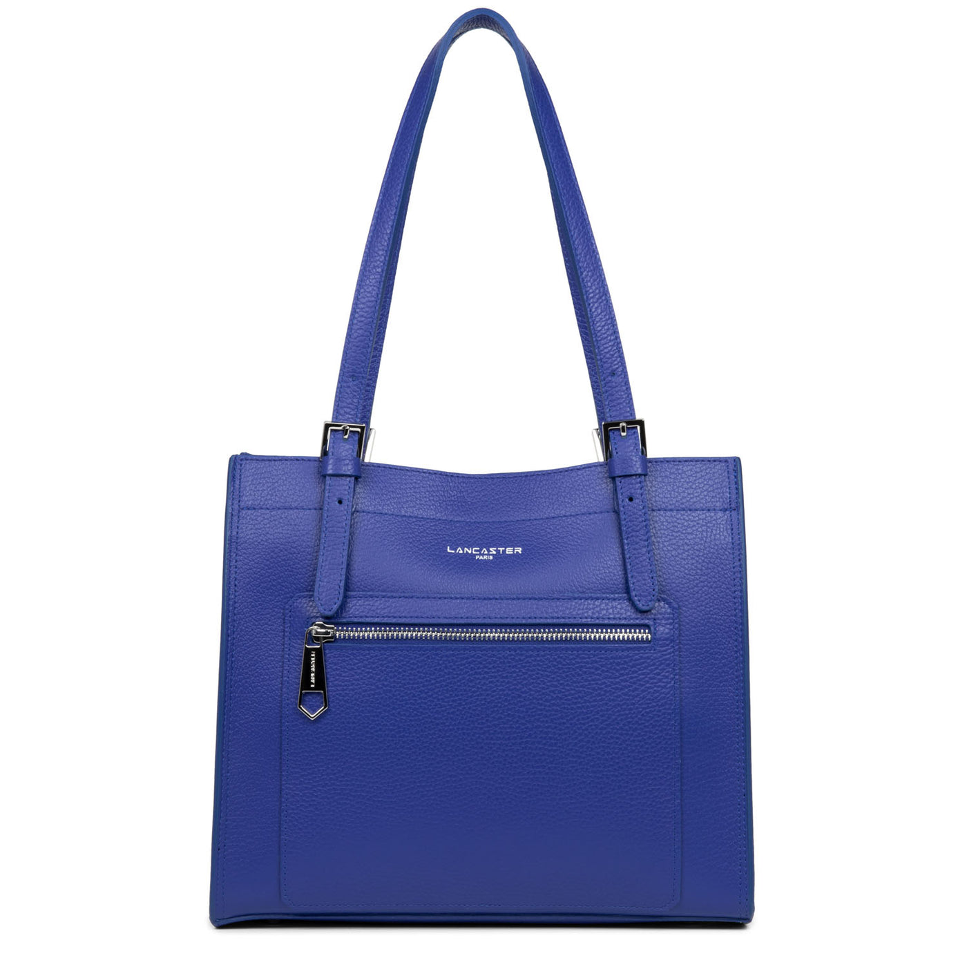 sac cabas épaule - foulonné double #couleur_bleu-lectrique-in-vert
