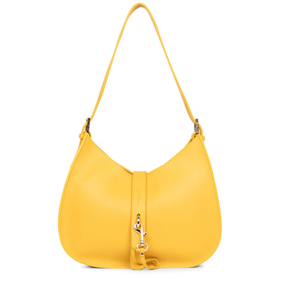 sac besace - foulonné double hook #couleur_jaune-in-or
