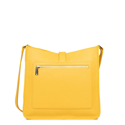 grand sac trotteur - foulonné double hook #couleur_jaune-in-or