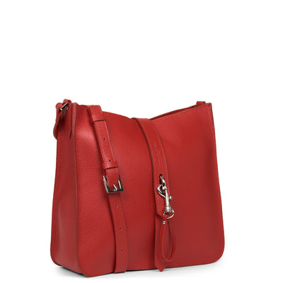 grand sac trotteur - foulonné double hook #couleur_rouge-in-poudre