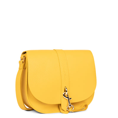 sac besace - foulonné double hook #couleur_jaune-in-or