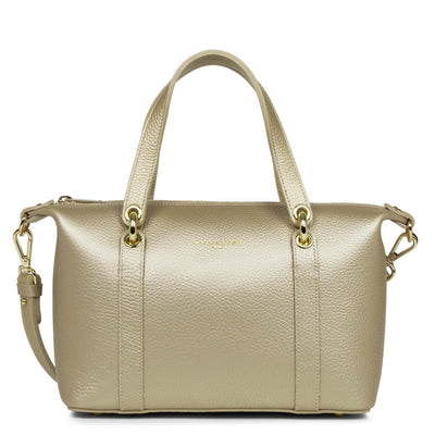 sac à main - foulonne double #couleur_champagne-in-nude