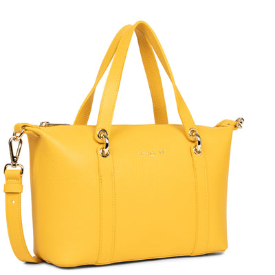 sac à main - foulonne double #couleur_jaune-in-or