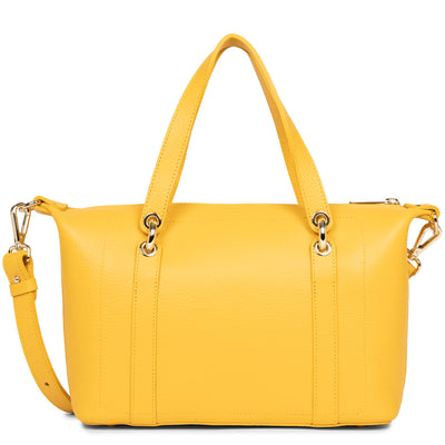 sac à main - foulonne double #couleur_jaune-in-or