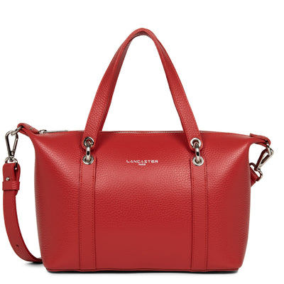 sac à main - foulonne double #couleur_rouge-in-poudre
