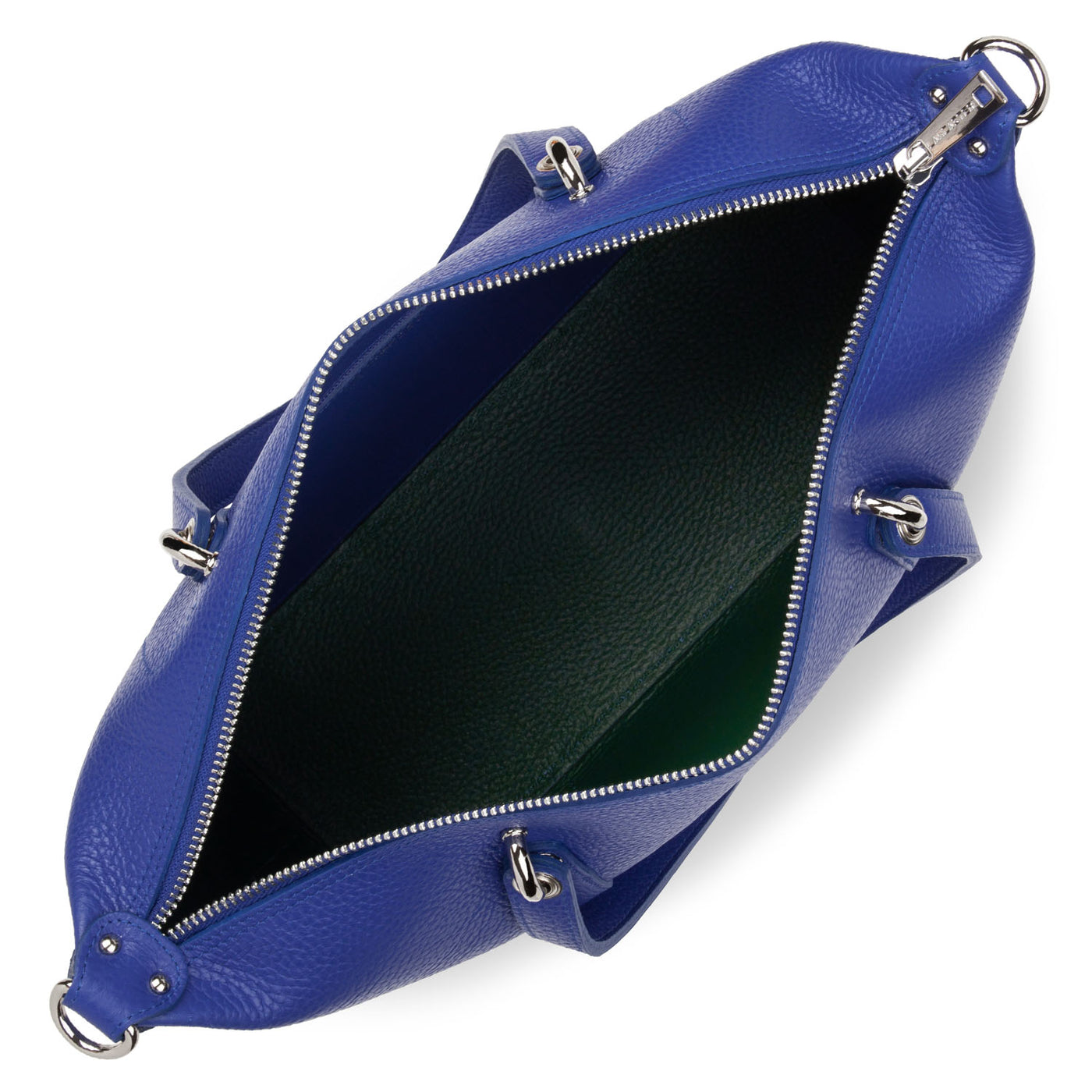 sac cabas main - foulonne double #couleur_bleu-lectrique-in-vert