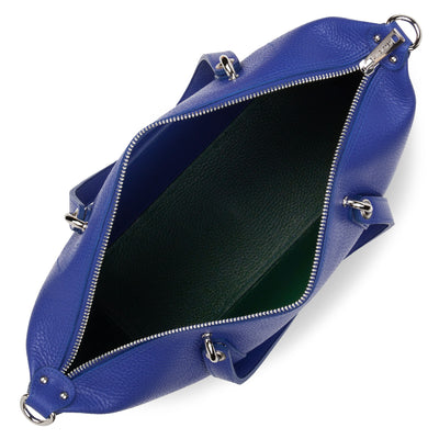 sac cabas main - foulonne double #couleur_bleu-lectrique-in-vert