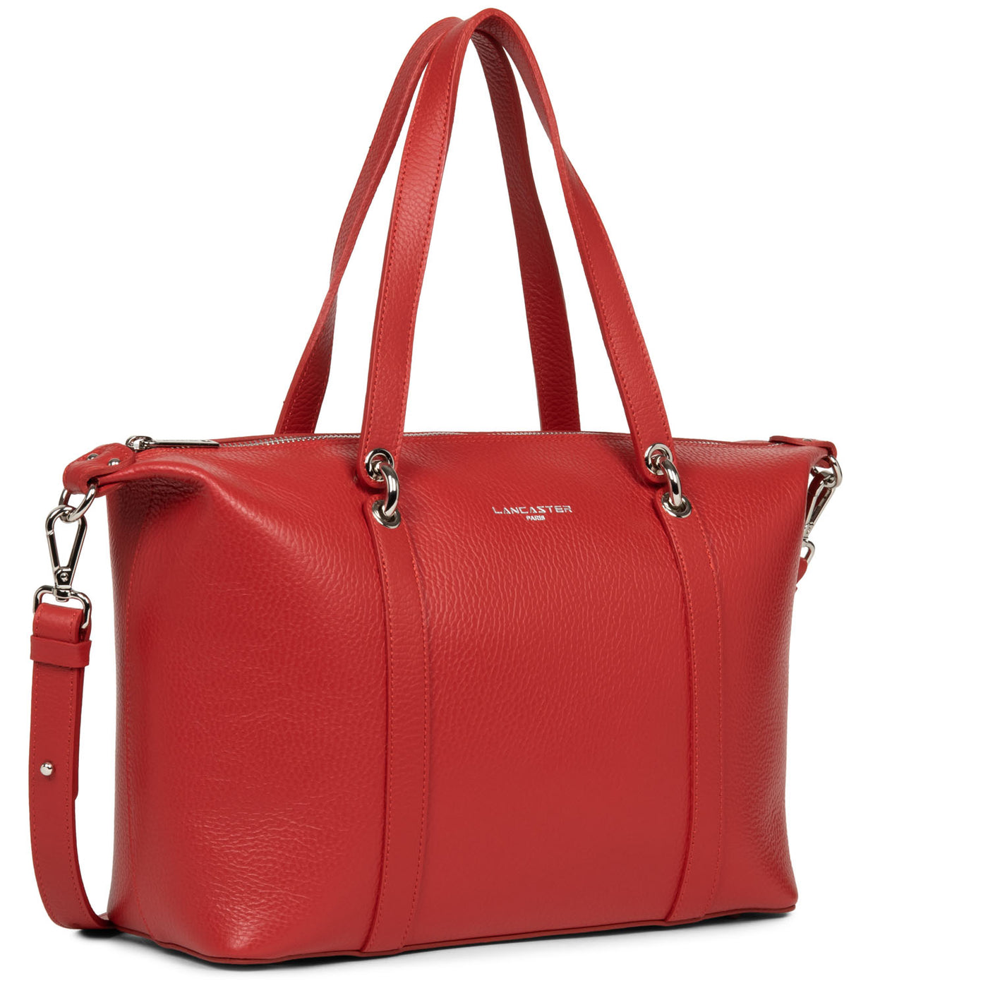 sac cabas main - foulonne double #couleur_rouge-in-poudre