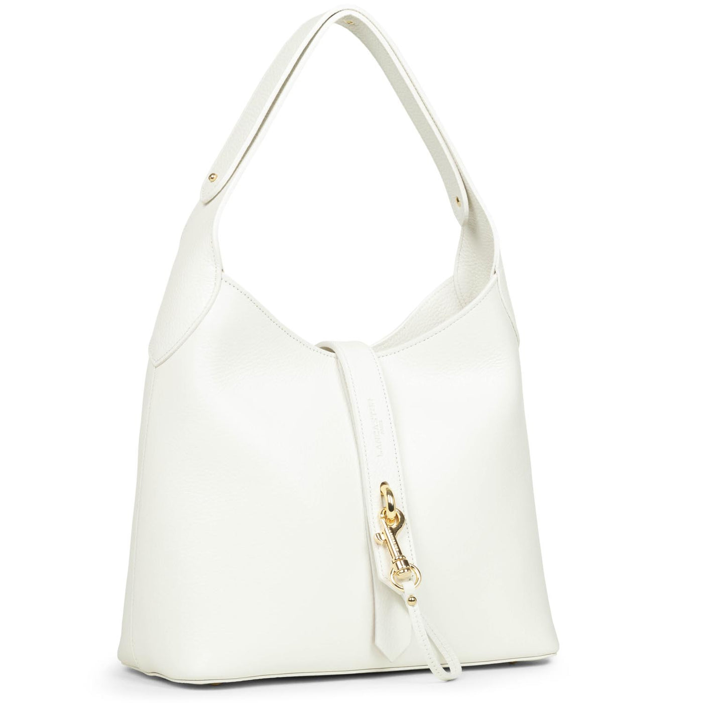 sac hobo - foulonné double hook #couleur_blanc-cass-in-nude