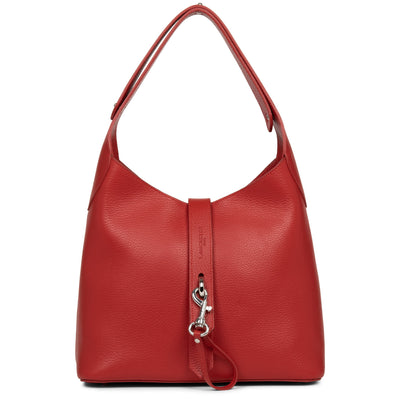 sac hobo - foulonné double hook #couleur_rouge-in-poudre