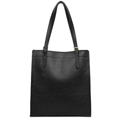 sac cabas épaule - foulonne double #couleur_noir-in-nude