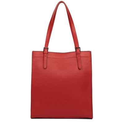 sac cabas épaule - foulonne double #couleur_rouge-in-poudre