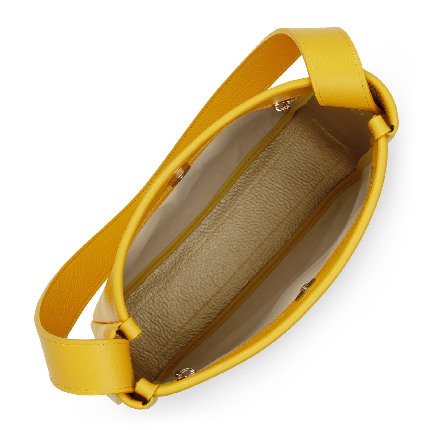 sac seau - foulonne double #couleur_jaune-in-or