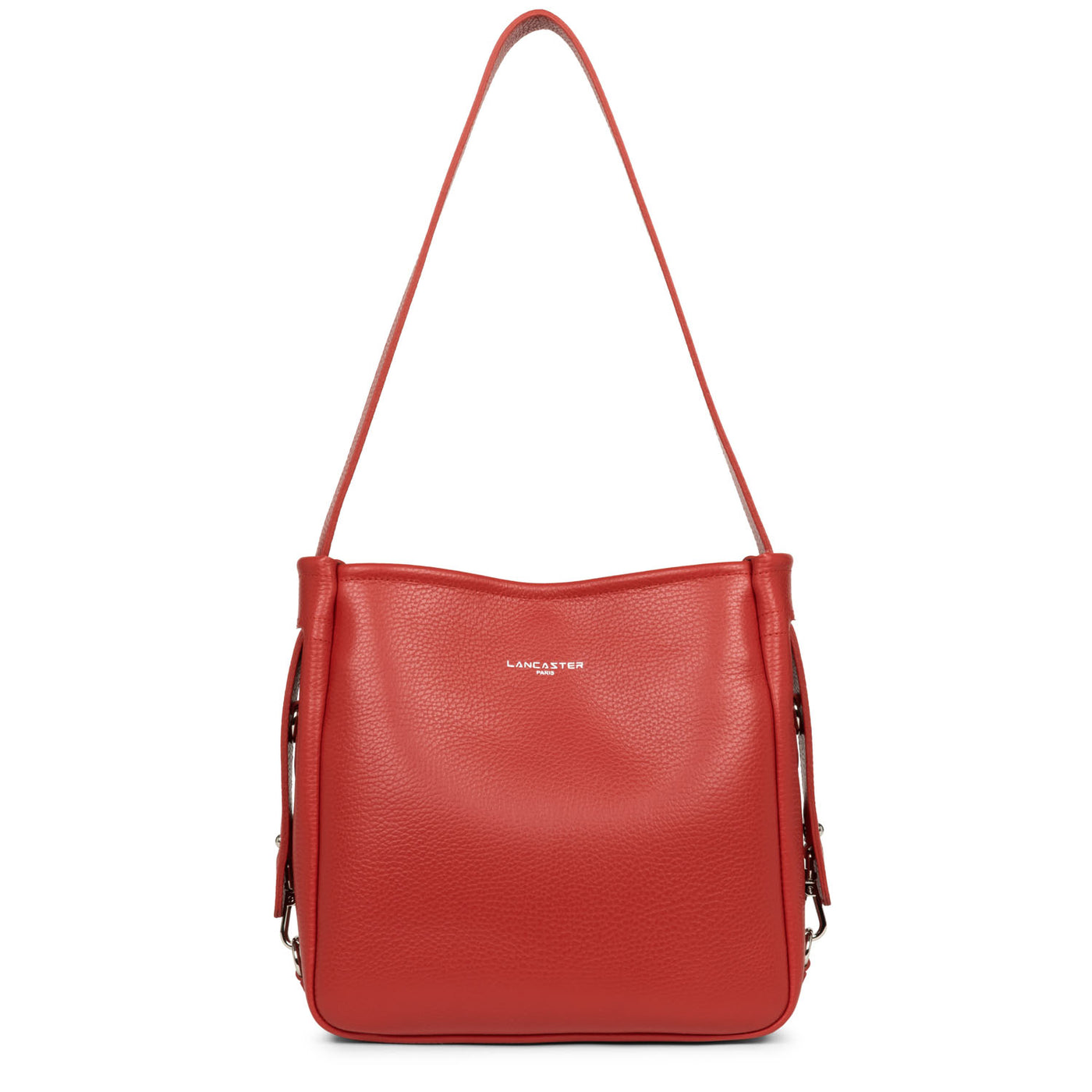 sac seau - foulonne double #couleur_rouge-in-poudre