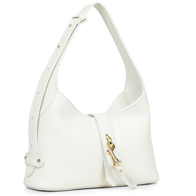 sac hobo - foulonné double hook #couleur_blanc-cass-in-nude