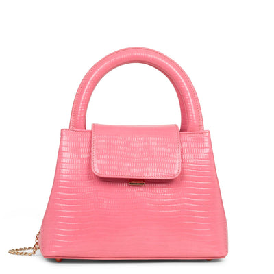 sac à main - carla #couleur_rose-lzard