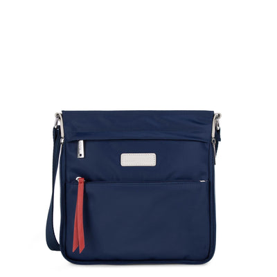 sac trotteur - basic sport #couleur_bleu-fonc-beige-rouge