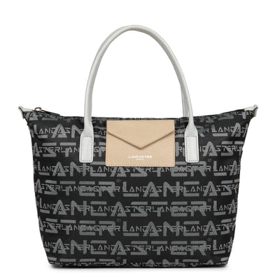 sac cabas main - logo kba #couleur_noir-gris-poudre
