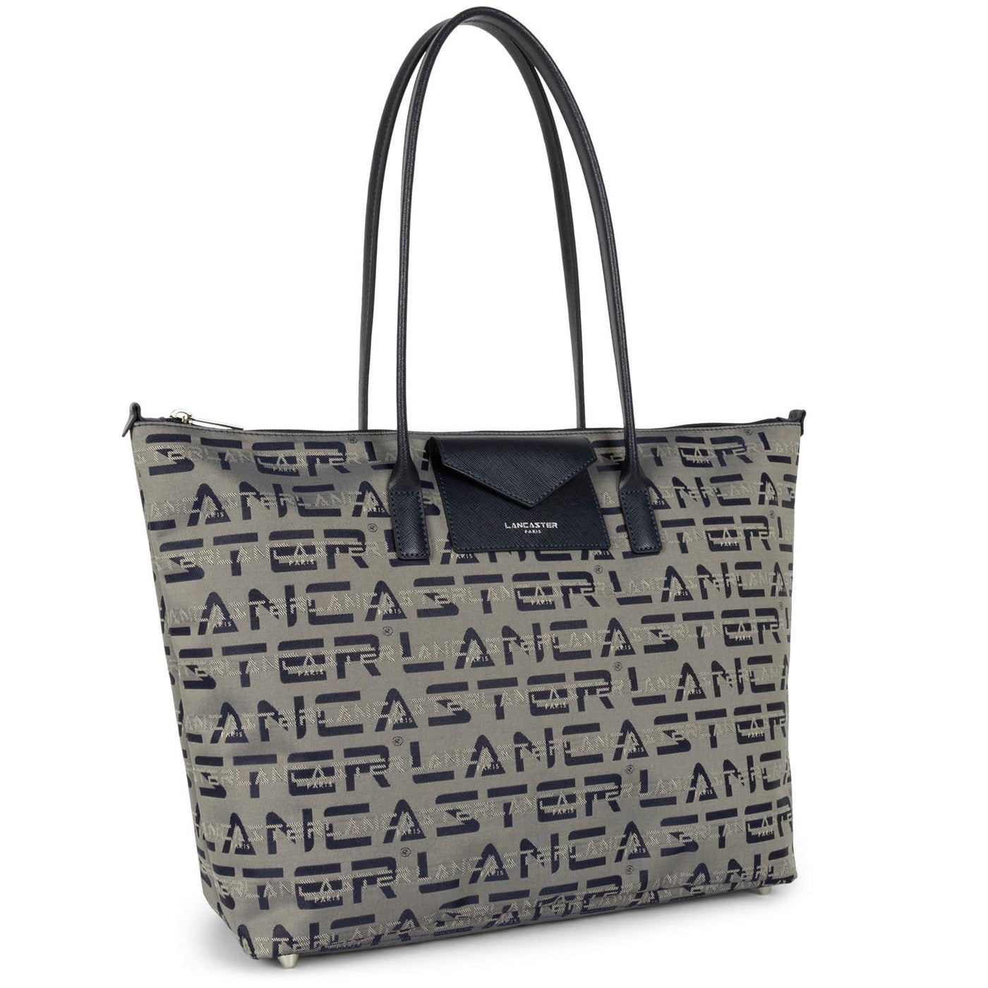 grand sac cabas épaule - logo kba #couleur_bleu-fonc