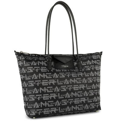 grand sac cabas épaule - logo kba #couleur_noir