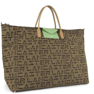 sac 24/48h - logo kba #couleur_marron-naturel-jade