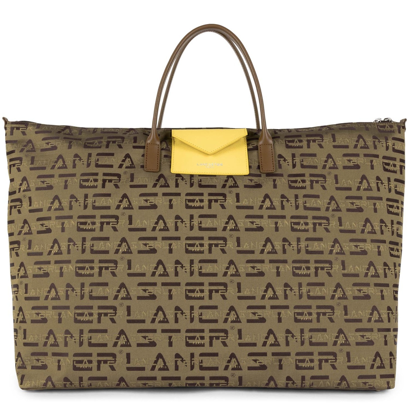 sac 24/48h - logo kba #couleur_marron-vison-jaune