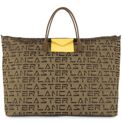 sac 24/48h - logo kba #couleur_marron-vison-jaune