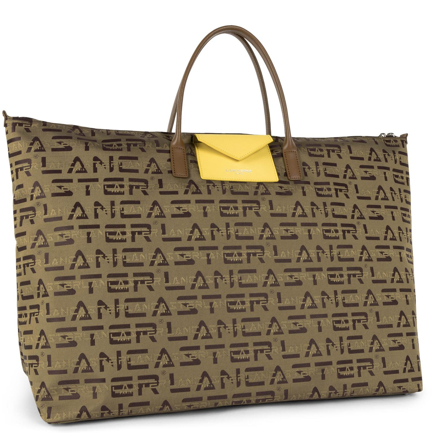 sac 24/48h - logo kba #couleur_marron-vison-jaune