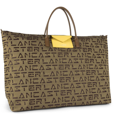 sac 24/48h - logo kba #couleur_marron-vison-jaune
