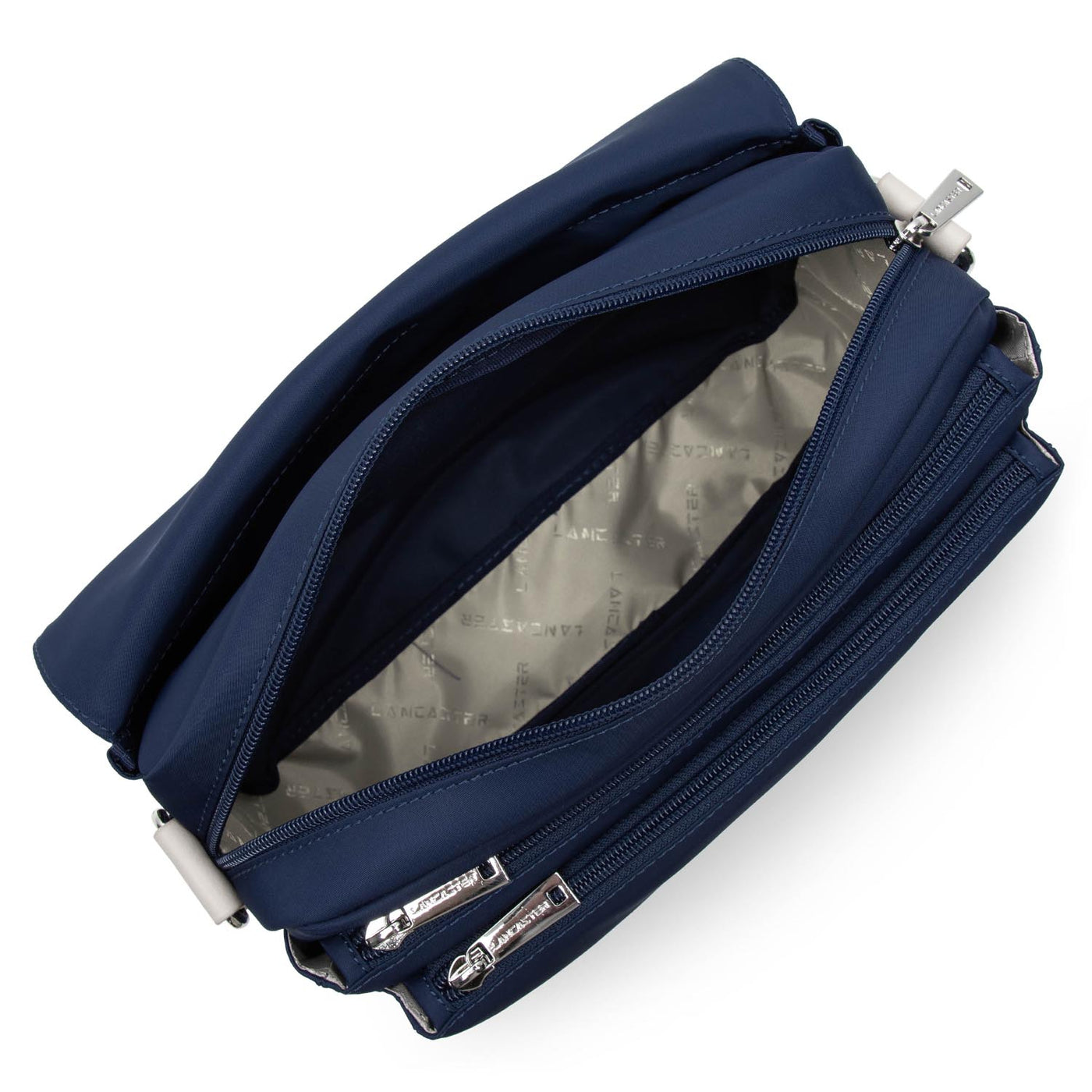 sac gibecière - basic sport #couleur_bleu-fonc-beige-rouge
